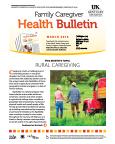 March 2016 Family Caregiver Health Bulletin