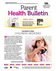 April 2016 Parent Health Bulletin