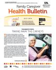 July 2014 Care Giver Health Bulletin