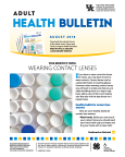 August 2016 Adult Health Bulletin