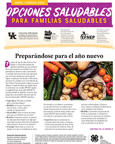 January / February 2022 Healthy Choices Newsletter Spanish