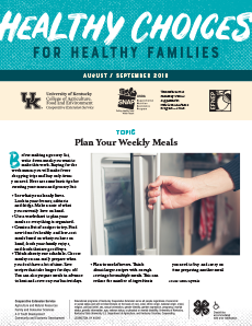 August / September 2018 Healthy Choices Newsletter English