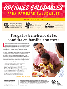 July / August 2020 Healthy Choices Newsletter Spanish