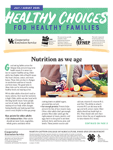 July-August 2025 Healthy Choices Newsletter (English)
