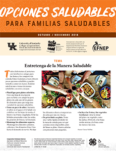 October / November 2018 Healthy Choices Newsletter Spanish