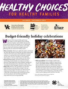 October / November 2019 Healthy Choices Newsletter English