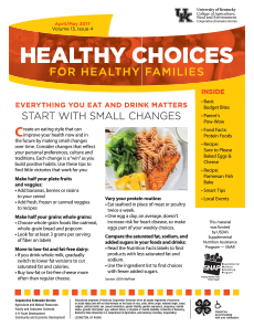 April / May 2017 Healthy Choices Newsletter