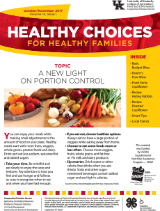 October/November 2017 Healthy Choices Newsletter